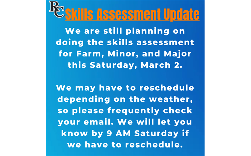 3/2 Skills Assessment update!